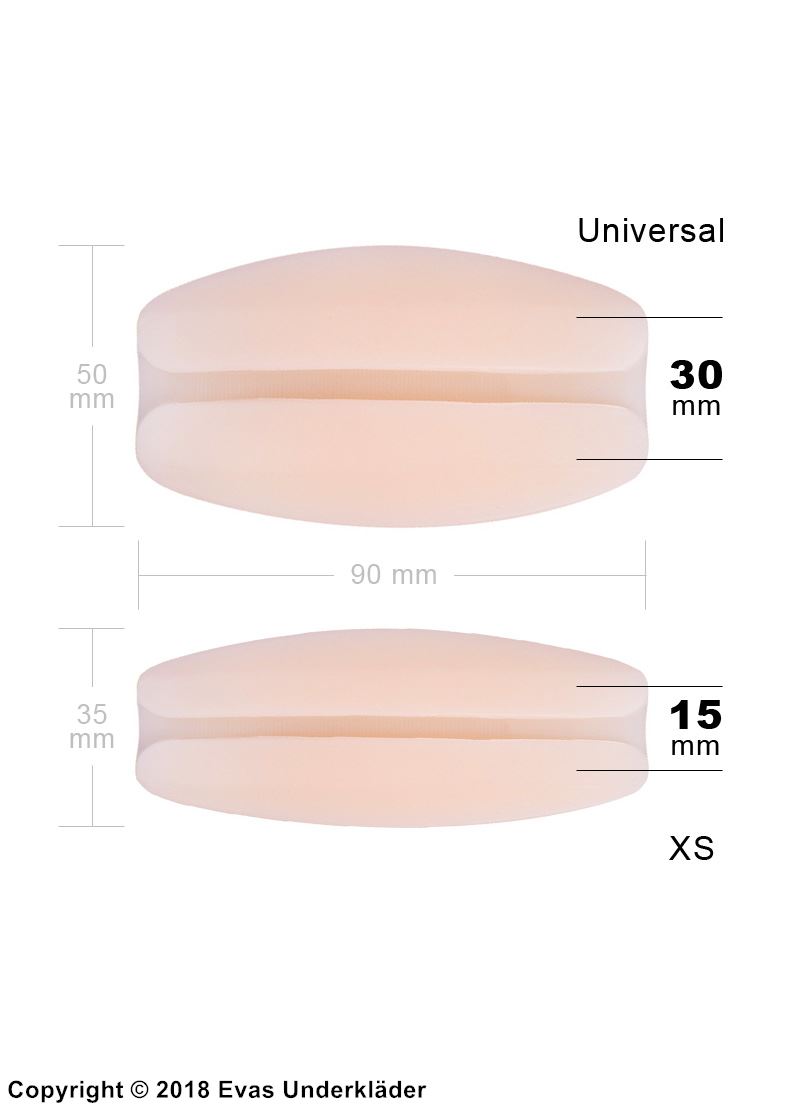 Bra strap cushions/pads, silicone, sore shoulders protection, 2 pairs (4 pcs)